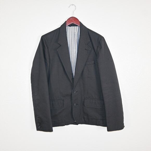 Rogues Galley Men's Cotton Blazer Jacket charcoal black size Medium - Picture 10 of 10